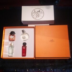 Hermes 4 Perfume Samplers New Unused: In Box With Sheath